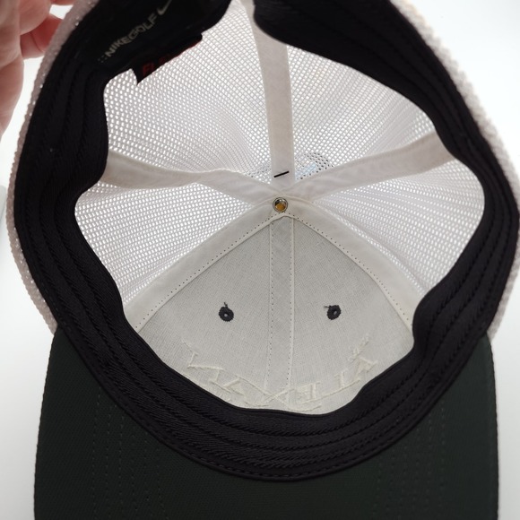 Nike Golf FlexFit Hat Size M/L Gray w/White Mesh Stretch Band‎ Cap TCR Alexan - Picture 7 of 12